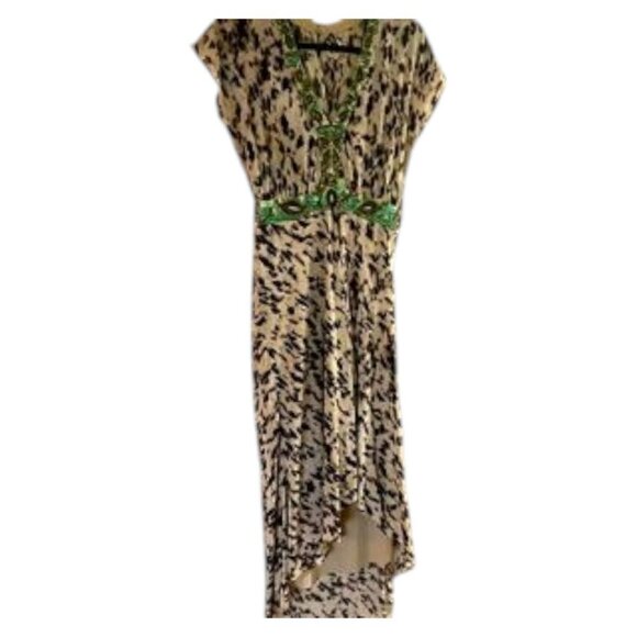 Haute Hippie Leopard Dress with bead detail Sz S